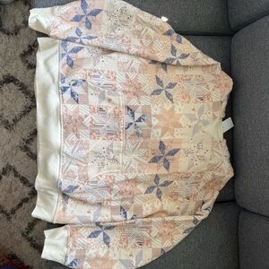 American Eagle Outfitters Patchwork Top in Pink and Blue